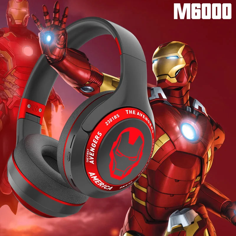 Marvel Spider-Man Bluetooth Over-Ear Wireless Headphones – Foldable Noise-Cancelling Gaming Headset