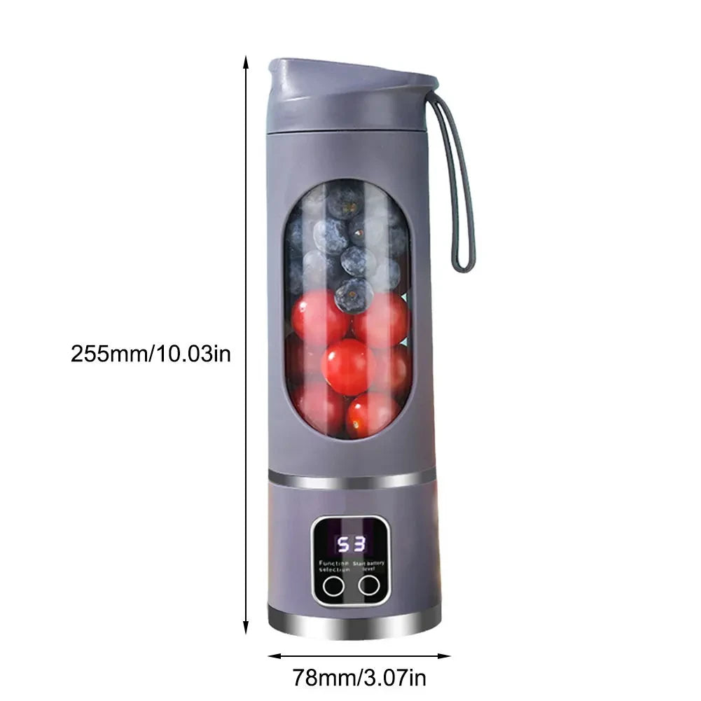 Portable 12-Blade Electric Juicer Cup – The Ultimate On-the-Go Blender
