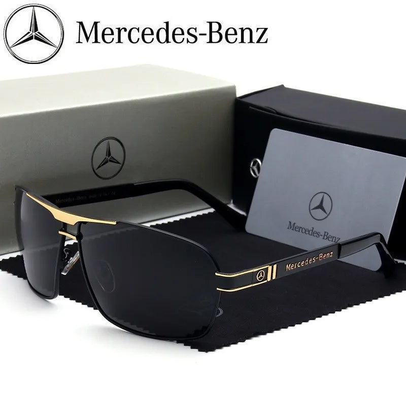 Mercedes-Benz Luxury Polarized Sunglasses - UV400 Anti-Glare Driving Glasses - Compatible with A/C/E/V/S Class, GLA/GLC/GLK/GLS, SLK/ML, Sprinter, Vito