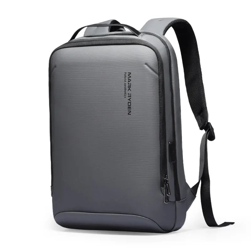 MARK RYDEN Slim Laptop Backpack for Men Business Minimalist Backpack YKK Zipper Scratch Resistant with USB