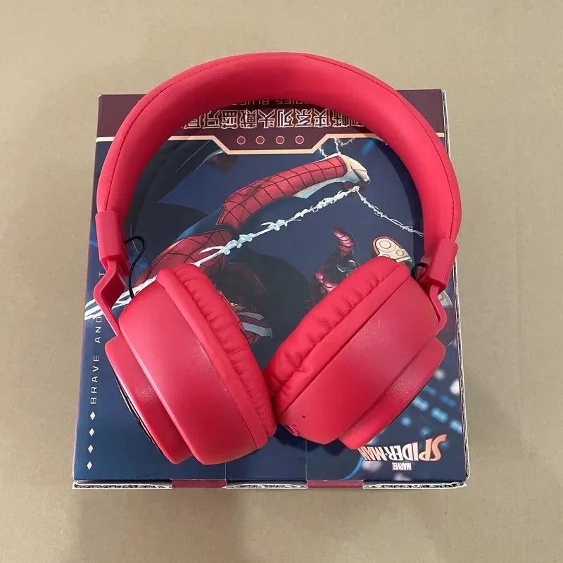 Disney Bluetooth Headphones X3 Spider Man Earphones Bluetooth Foldable HIFI Sound Headsets for Kids Anime Cartoon