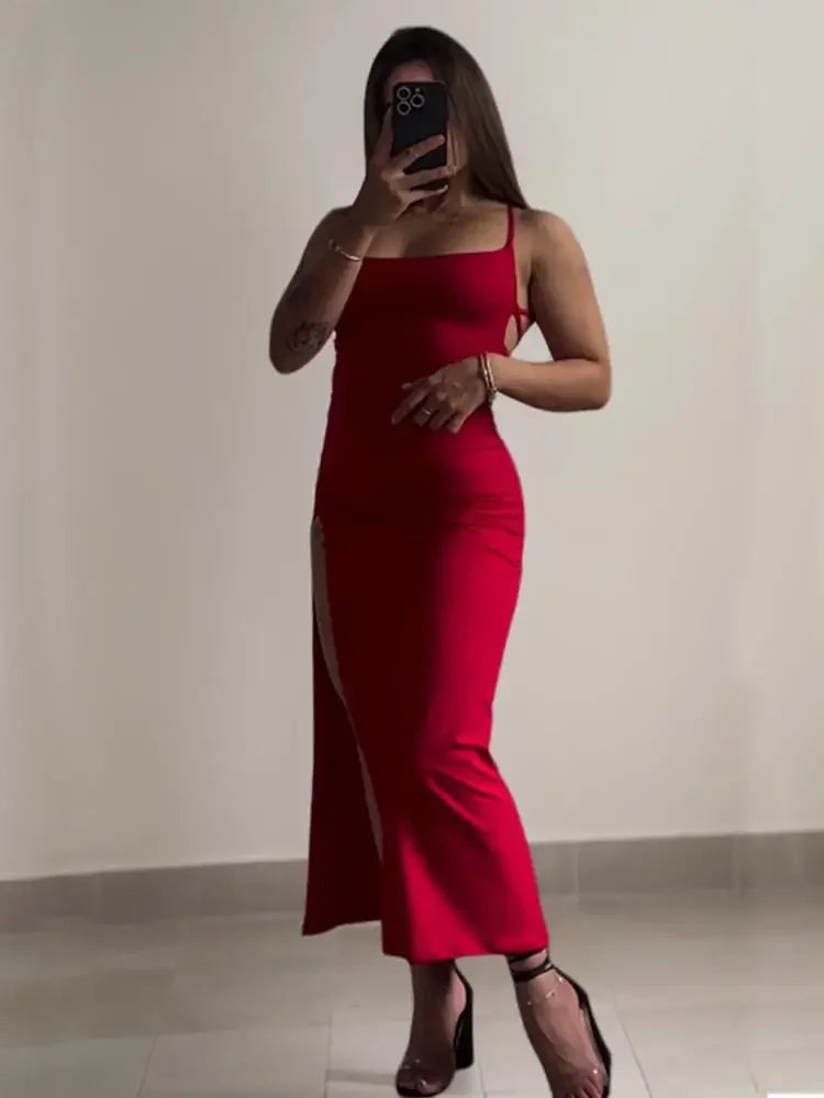 Explosive Summer Halter Strap Bodycon Dress – Spice Girl Vibe High-Sensibility Clubwear