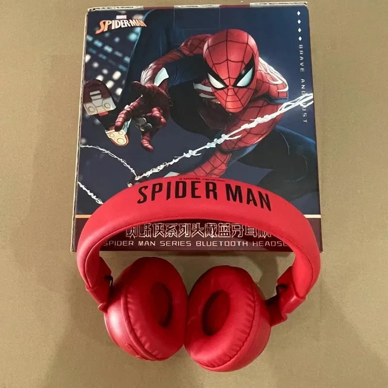 Disney Bluetooth Headphones X3 Spider Man Earphones Bluetooth Foldable HIFI Sound Headsets for Kids Anime Cartoon