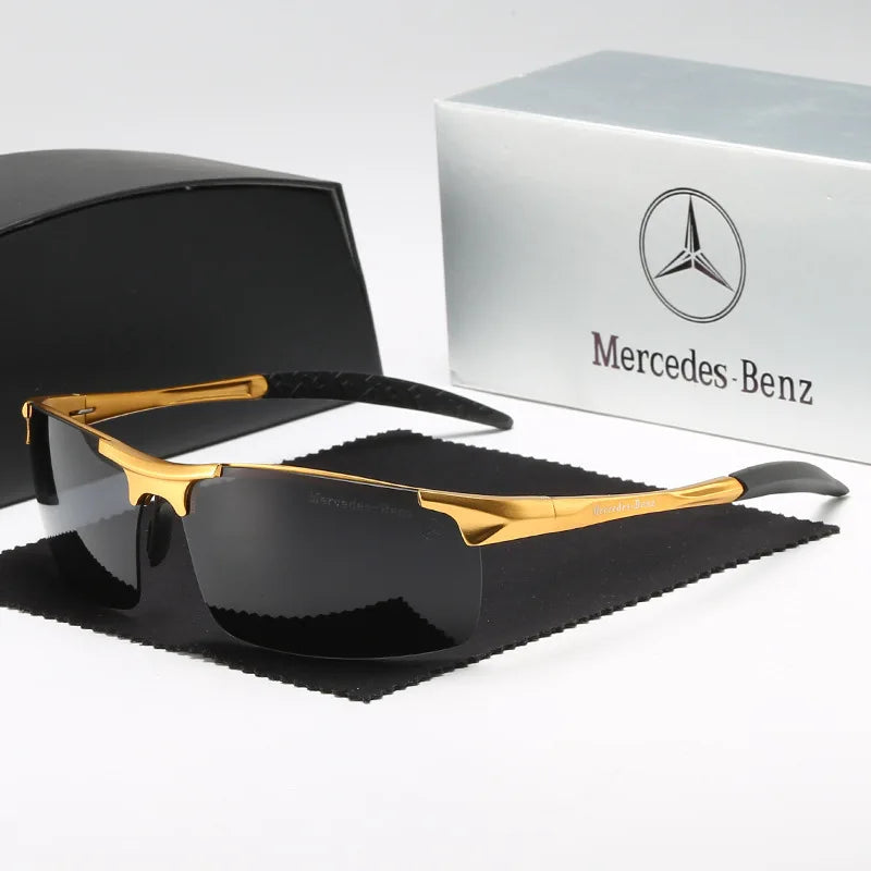 Mercedes-Benz Official Polarized Sunglasses - Premium UV400 Anti-Glare Driving Glasses - Fits A/C/E/V/S Class, GLA/GLC/GLK/GLS, ML/CLA/CLS/SLK, Vito/Sprinter