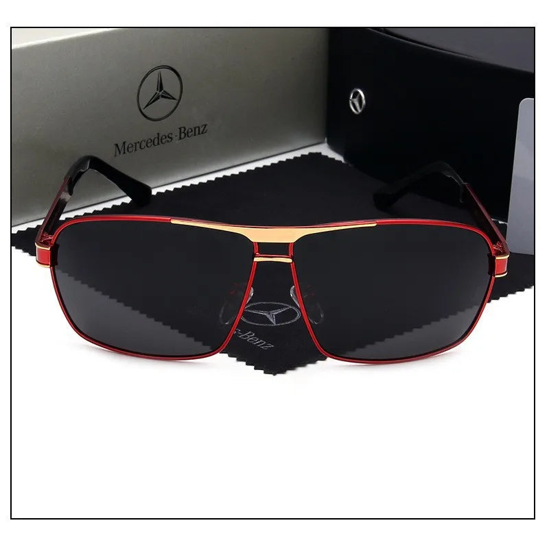 Mercedes-Benz Luxury Polarized Sunglasses - UV400 Anti-Glare Driving Glasses - Compatible with A/C/E/V/S Class, GLA/GLC/GLK/GLS, SLK/ML, Sprinter, Vito