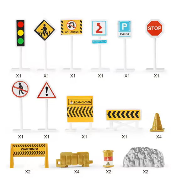 10-in-1 Construction Truck Toy Set with Storage Carrier β Die-Cast Vehicle Transporter with Excavator, Dump Truck, Digger & Backhoe | Educational STEM Play Gift for Kids BRANDED