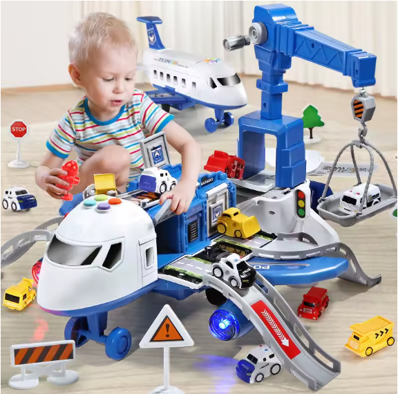 Kids Large Inertia Passenger Plane Toy – Music & Light Simulation Aircraft, Diecast Airliner Model for Children’s Gift, Ages 4-12 BRANDED