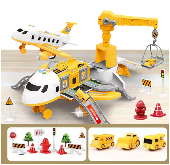 Kids Large Inertia Passenger Plane Toy – Music & Light Simulation Aircraft, Diecast Airliner Model for Children’s Gift, Ages 4-12 BRANDED