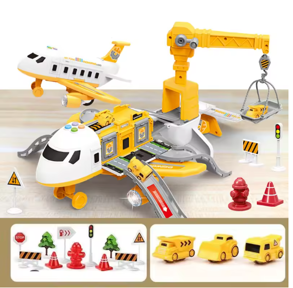 Kids Large Inertia Passenger Plane Toy – Music & Light Simulation Aircraft, Diecast Airliner Model for Children’s Gift, Ages 4-12 BRANDED