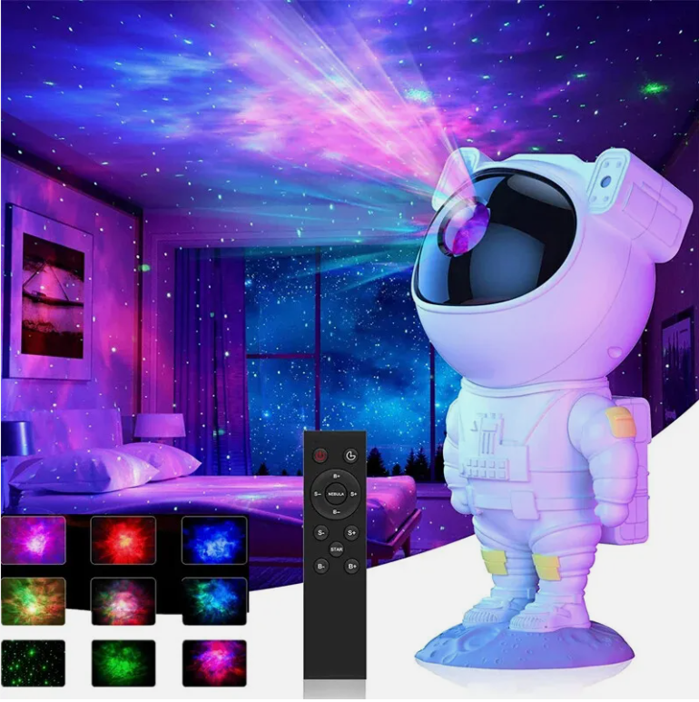 Astronaut LED Starry Galaxy Projector Night Light Lamp Nebula Moon Star Branded