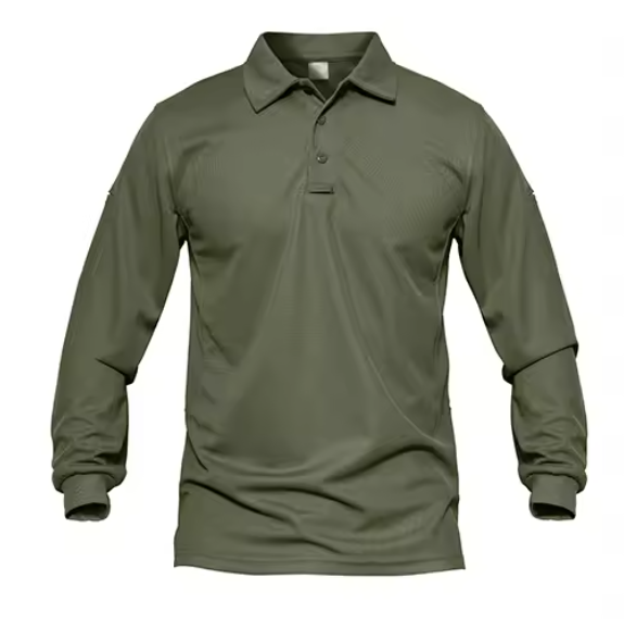 Men’s Long Sleeve Work Polo Shirt – Quick-Dry, Lightweight, Breathable Golf Tee for Outdoor, Office & Summer Wear DynamicDrop Hub