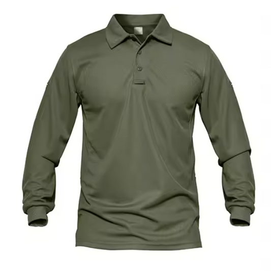 Men’s Long Sleeve Work Polo Shirt – Quick-Dry, Lightweight, Breathable Golf Tee for Outdoor, Office & Summer Wear DynamicDrop Hub