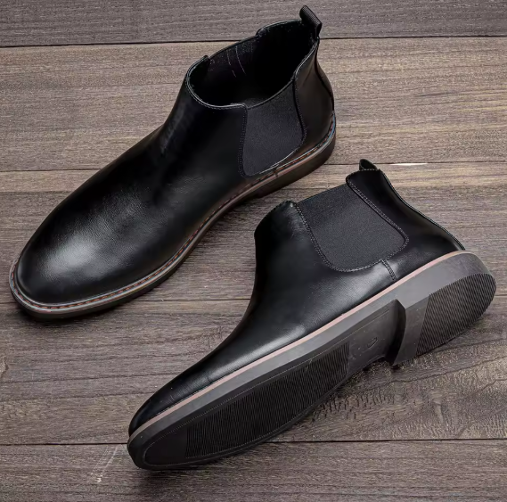Men’s Chelsea Boots – Stylish Comfortable Leather Ankle Boots, Size 40–46, Classic Fashion Footwear Hecrafted