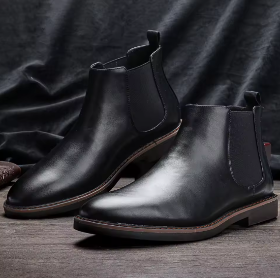 Men’s Chelsea Boots – Stylish Comfortable Leather Ankle Boots, Size 40–46, Classic Fashion Footwear Hecrafted
