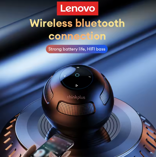 Lenovo TS5 Wireless Bluetooth 5.3 Speaker – Portable Surround Sound Subwoofer | Deep Bass, 3D Audio, Long Battery Life Lenovo