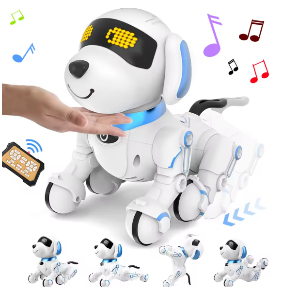 Chriyungel Smart RC Robot Dog – Interactive Programmable Pet Toy with Music, Dance, Touch Response & Learning Features | Educational Gift for Kids (Rechargeable) BRANDED