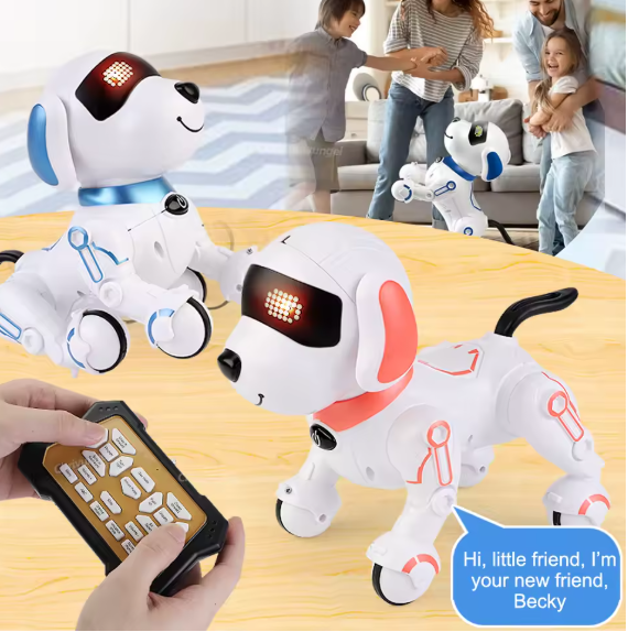 Chriyungel Smart RC Robot Dog – Interactive Programmable Pet Toy with Music, Dance, Touch Response & Learning Features | Educational Gift for Kids (Rechargeable) BRANDED