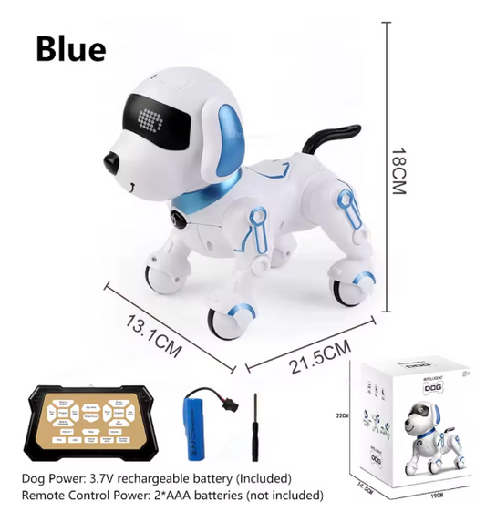 Chriyungel Smart RC Robot Dog – Interactive Programmable Pet Toy with Music, Dance, Touch Response & Learning Features | Educational Gift for Kids (Rechargeable) BRANDED