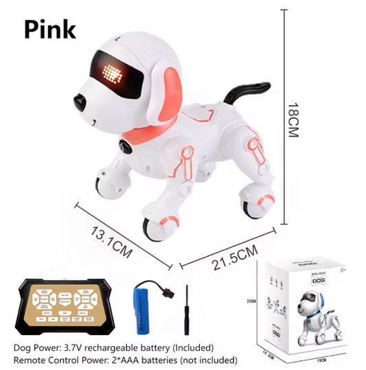 Chriyungel Smart RC Robot Dog – Interactive Programmable Pet Toy with Music, Dance, Touch Response & Learning Features | Educational Gift for Kids (Rechargeable) BRANDED