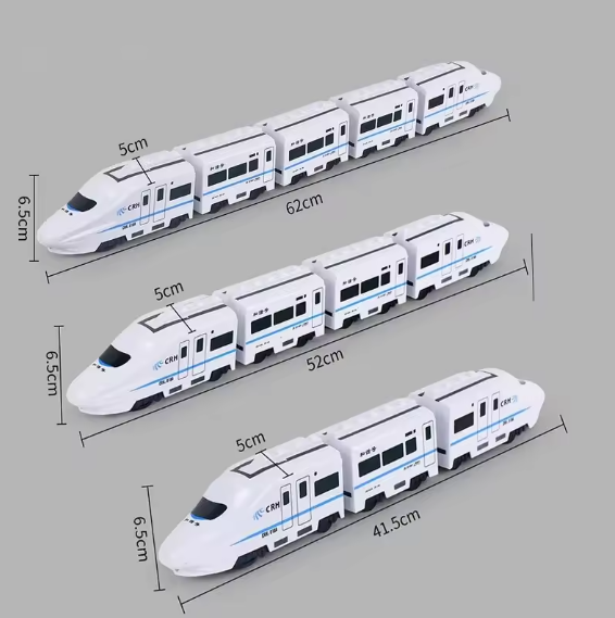 Kids DIY High-Speed Railway Train Toy with Electric Sound & Flashing Lights | 360° Rotating Educational Model Train for Boys & Girls | Perfect Birthday Gift BRANDED