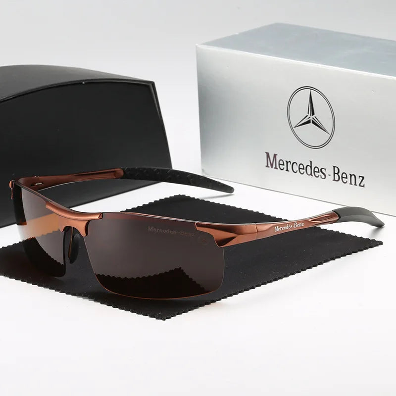 Mercedes-Benz Official Polarized Sunglasses - Premium UV400 Anti-Glare Driving Glasses - Fits A/C/E/V/S Class, GLA/GLC/GLK/GLS, ML/CLA/CLS/SLK, Vito/Sprinter