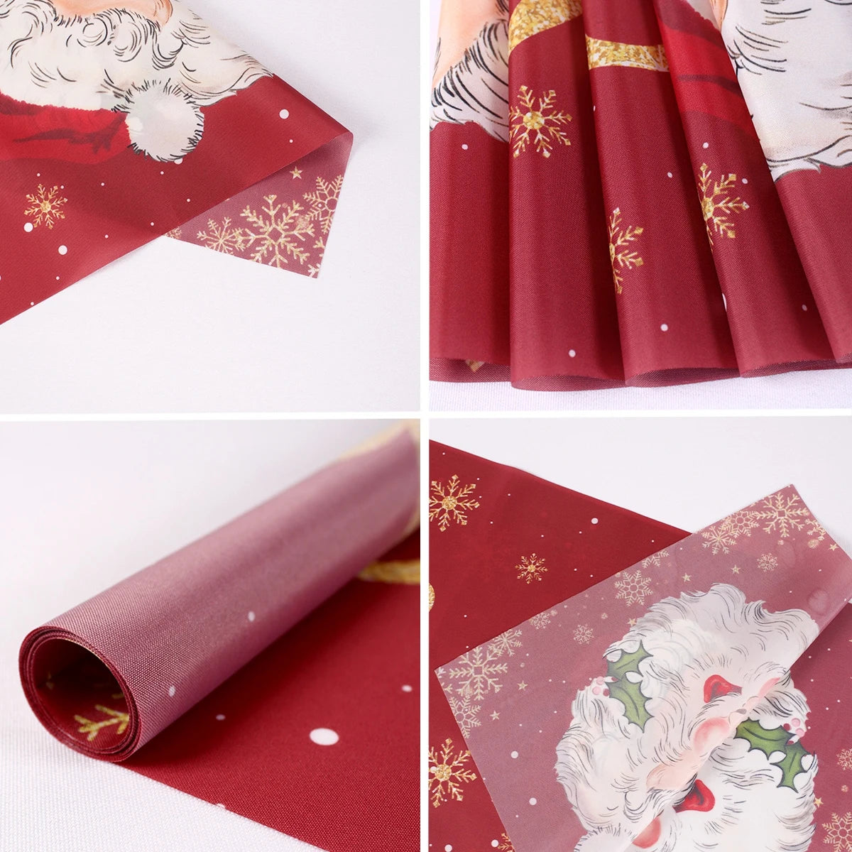 Santa Claus Christmas Table Runner Christmas Decorations for Home Xmas Table Flag Navidad Noel Gifts New Year Tablecloth