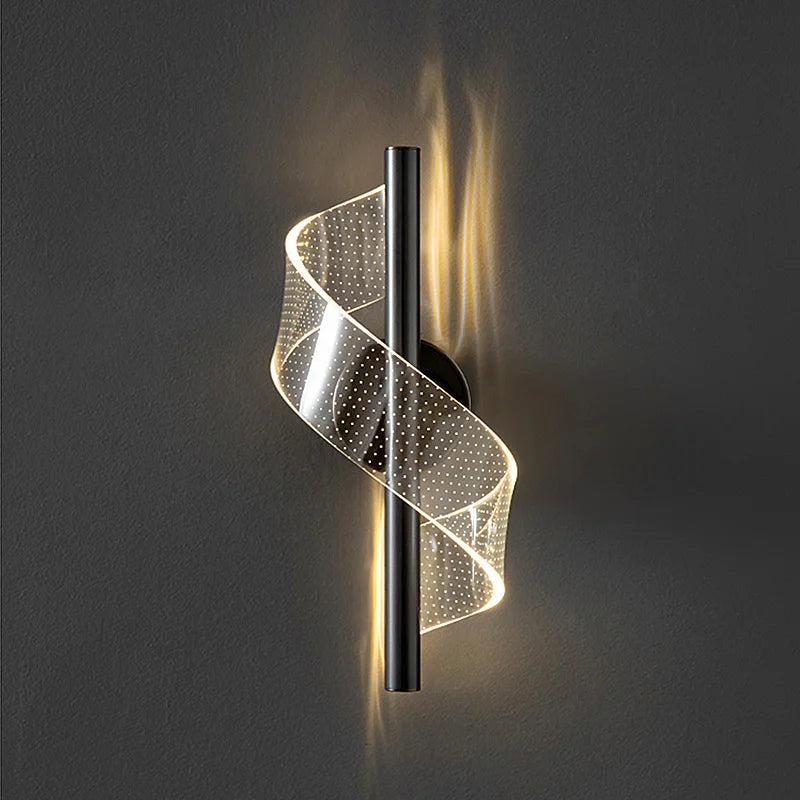 Nordic LED Wall Lamp - Modern Indoor Decorative Sconce for Bedroom, Bedside, Parlor, and Background Wall Lighting