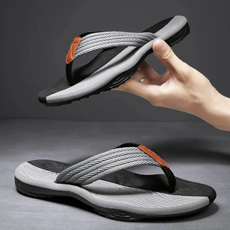 Men’s Summer Flip Flops – Non-Slip Casual Slides, Comfortable Outdoor Beach Sandals