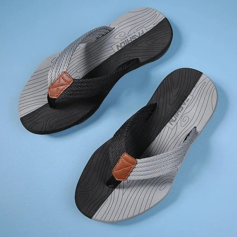 Men’s Summer Flip Flops – Non-Slip Casual Slides, Comfortable Outdoor Beach Sandals