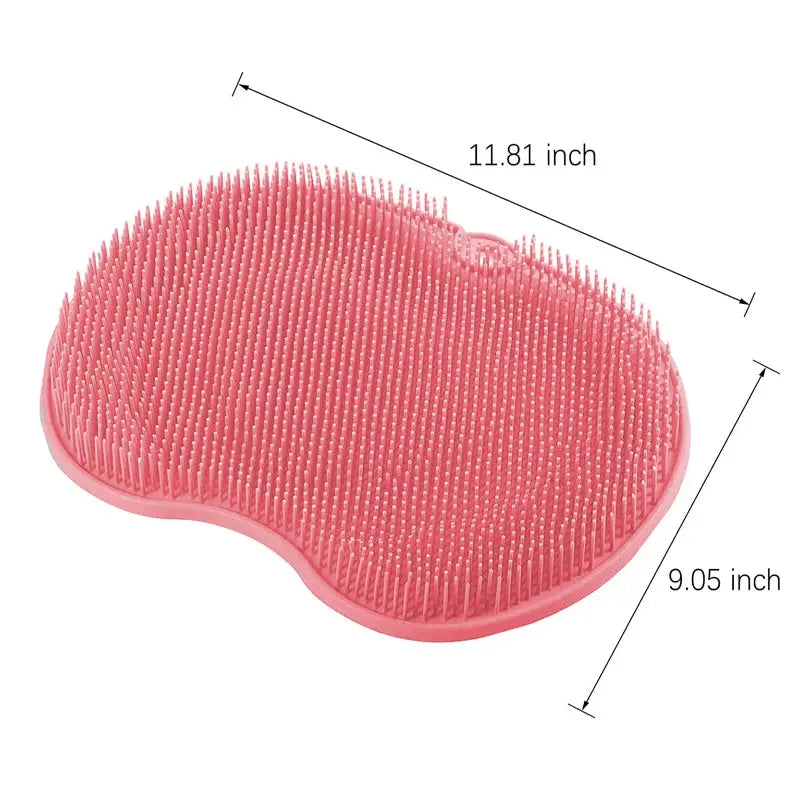 Silicone Rub Back Brush Bathroom Non-Slip Wash Foot Pad Massage Shower Mat with Sucker Bath Massage Foot Exfoliating Brush Pad - DynamicDrop Hub