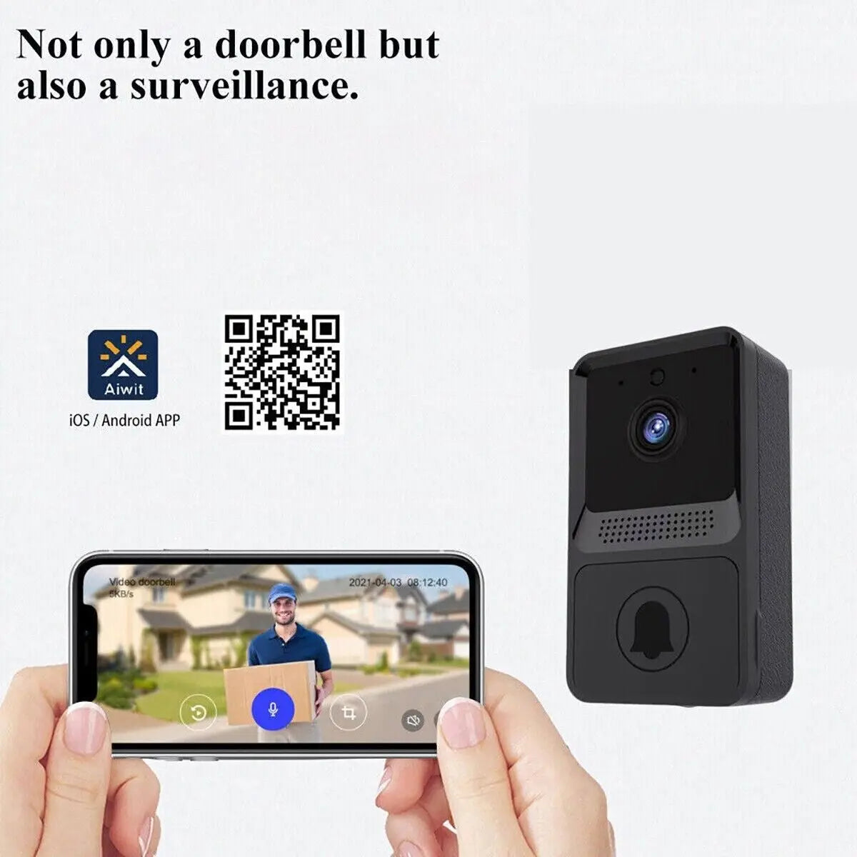Smart Wireless Wifi Ring Doorbell Security Intercom Video Camera Door Bell - DynamicDrop Hub