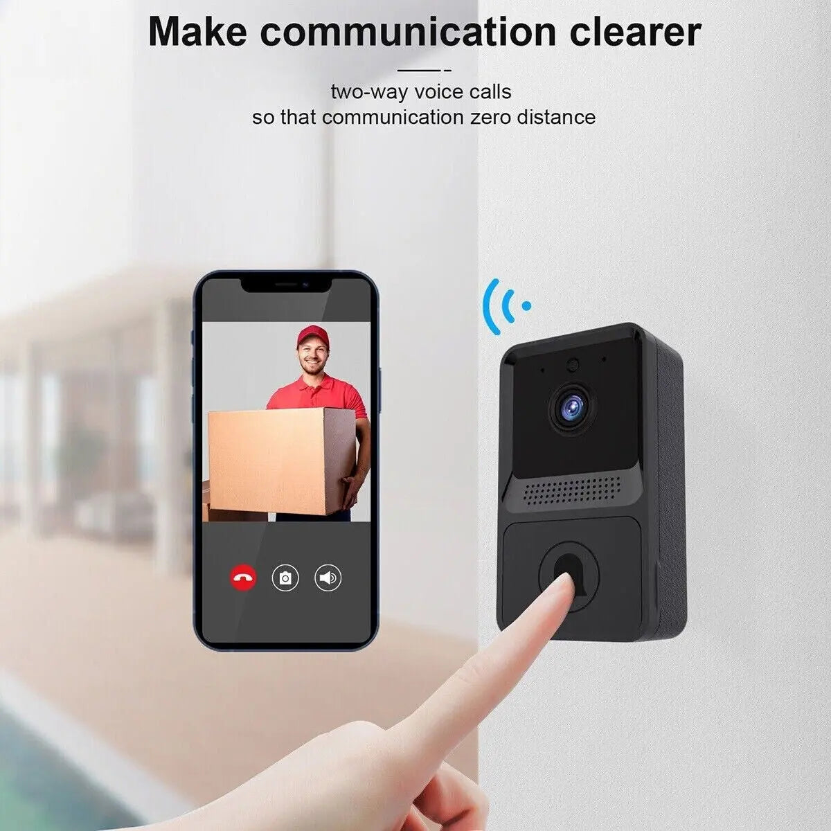Smart Wireless Wifi Ring Doorbell Security Intercom Video Camera Door Bell - DynamicDrop Hub