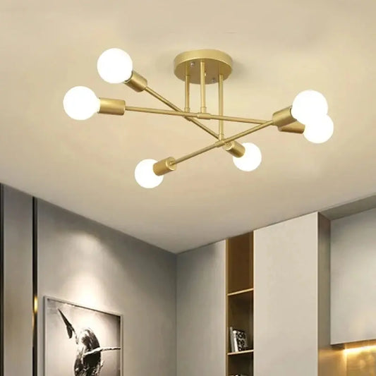 Sophisticated Simplicity: Nordic Minimalist LED Pendant Ceiling Lamp - Elegant Black and Gold Lighting Fixture for Bedrooms and Living Rooms - DynamicDrop Hub