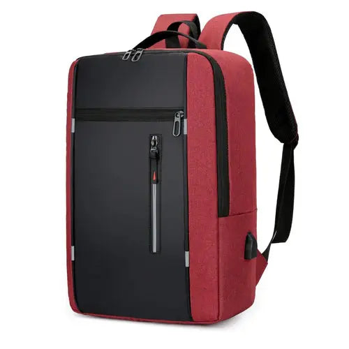 Student and Men Casual Backpack USB Charging Waterproof 15.6 Inch Laptop - DynamicDrop Hub