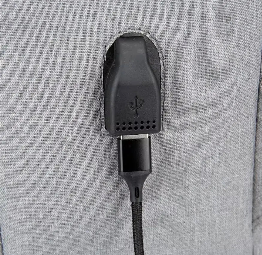 Student and Men Casual Backpack USB Charging Waterproof 15.6 Inch Laptop - DynamicDrop Hub