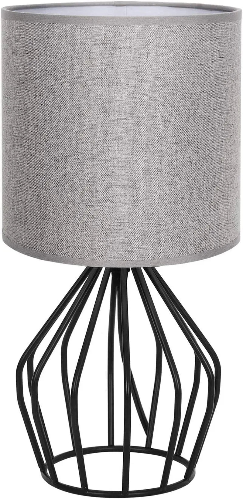 Table Lamp with Hollowed Base and Linen Fabric - DynamicDrop Hub