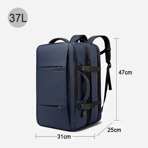 Travel Business Backpack for Men – Expandable, Large Capacity, and Fashionable with USB Charging - DynamicDrop Hub