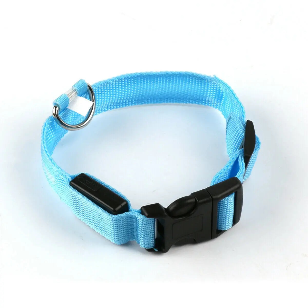 USB Rechargeable LED Pet Dog Collar Flashing Luminous Safety Light up Nylon UK - DynamicDrop Hub