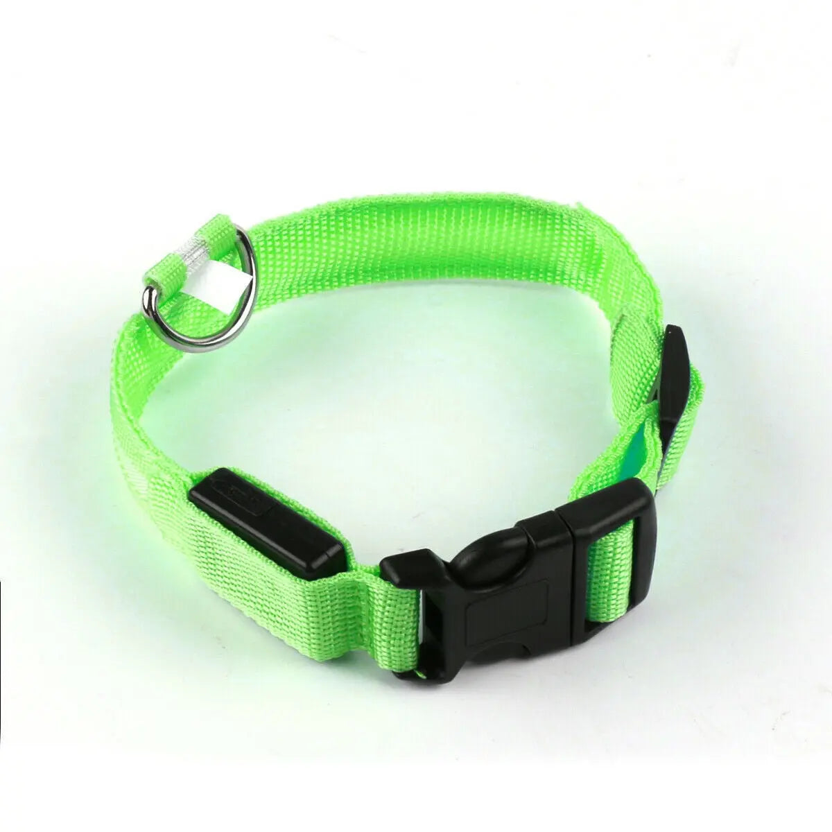 USB Rechargeable LED Pet Dog Collar Flashing Luminous Safety Light up Nylon UK - DynamicDrop Hub