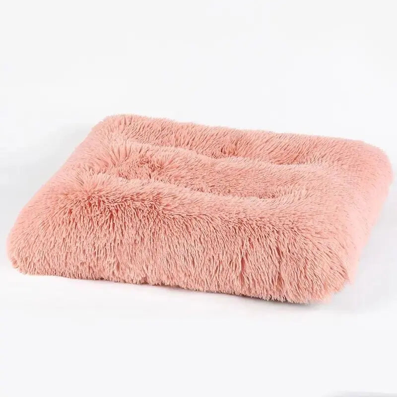 Warm Plush Dog Bed Mat Washable Calming Cushion for Pet Puppy for Large Dog Cat - DynamicDrop Hub