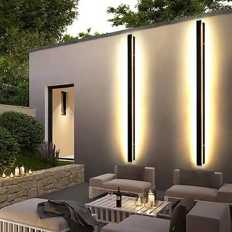 Waterproof LED Long Wall Lamp, Modern, Ip65, Outdoor Lighting, Garden, Villa, Balcony, Lamp, Decorative, 110 V,220V - DynamicDrop Hub