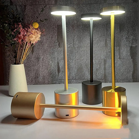 Wireless Retro Table Lamp – USB Rechargeable, Cordless Night Light - DynamicDrop Hub
