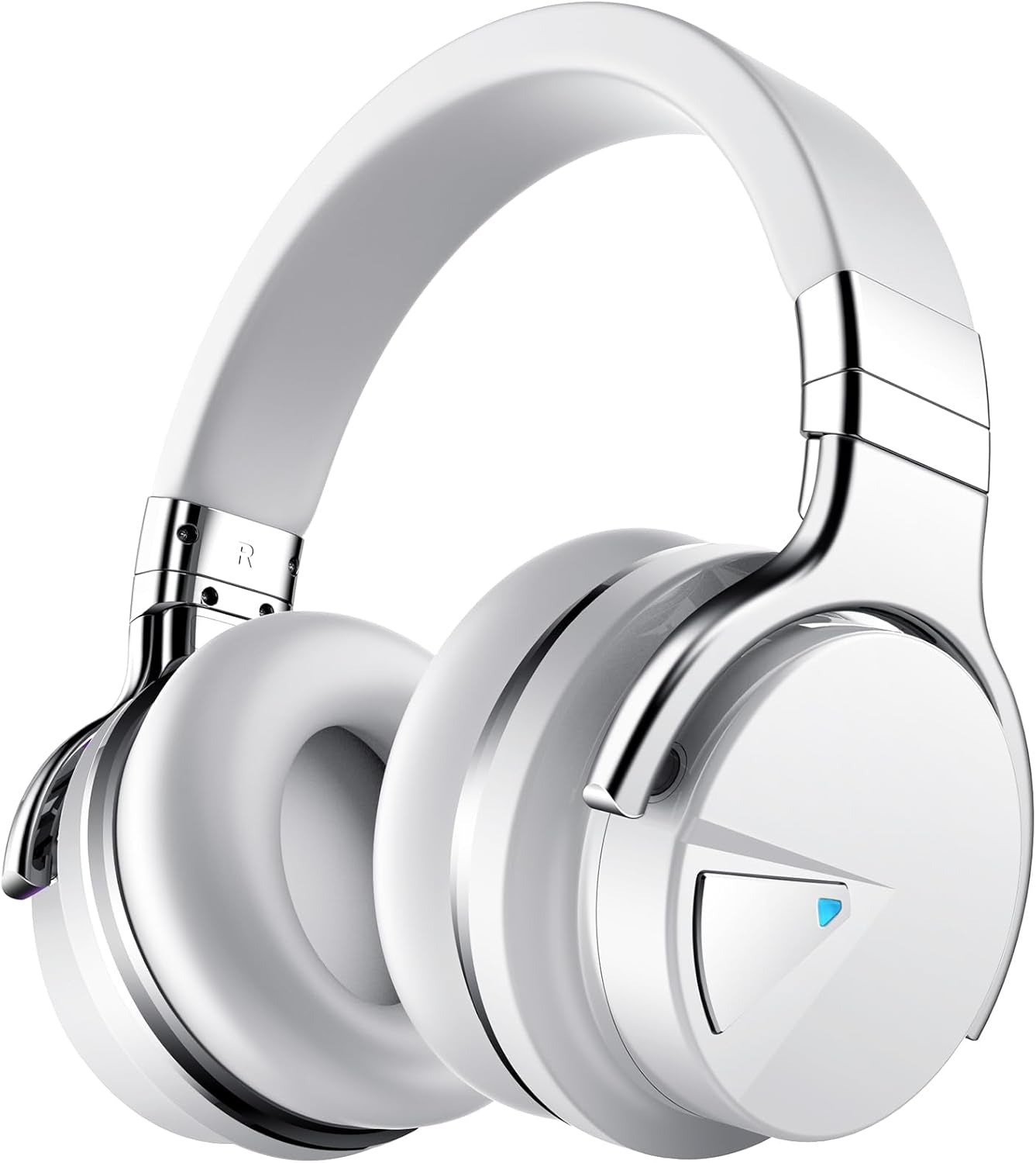 E7 Active Noise Cancelling Headphones Bluetooth Headphones Wireless Headphones over Ear with Microphone Deep Bass, Comfortable Protein Earpads, 30 Hours Playtime for Travel/Work, Black