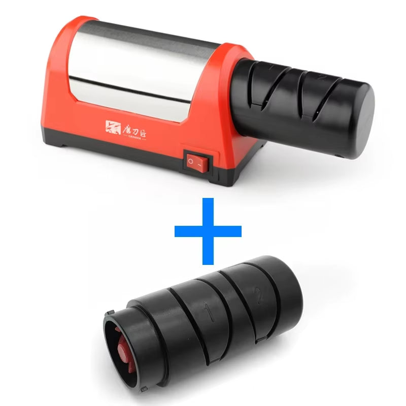 Electric Knife Sharpener Grit 600/1000# Diamond Sharpening Stone Accessories Kitchen Sharpeners Knives Machine EU PLUG