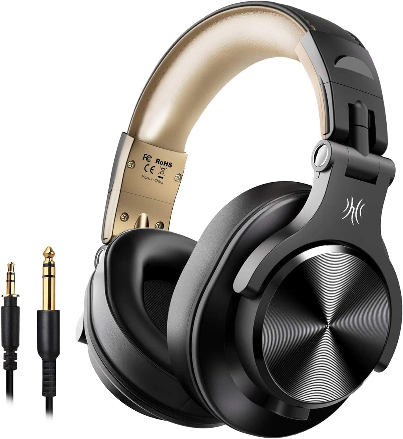 A70 Bluetooth Headphones over Ear, 72 Hrs Playtime, Monitor Level Stereo Sound Quality, Foldable Wireless&Wired DJ Headphone, Professional Studio Headphones for Dj/Tv/Pc/Phone