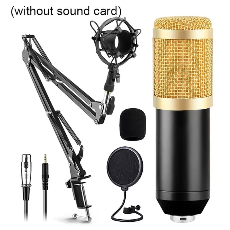 BM800 Professional Microphone Kit โ Studio-Quality Recording for Creators