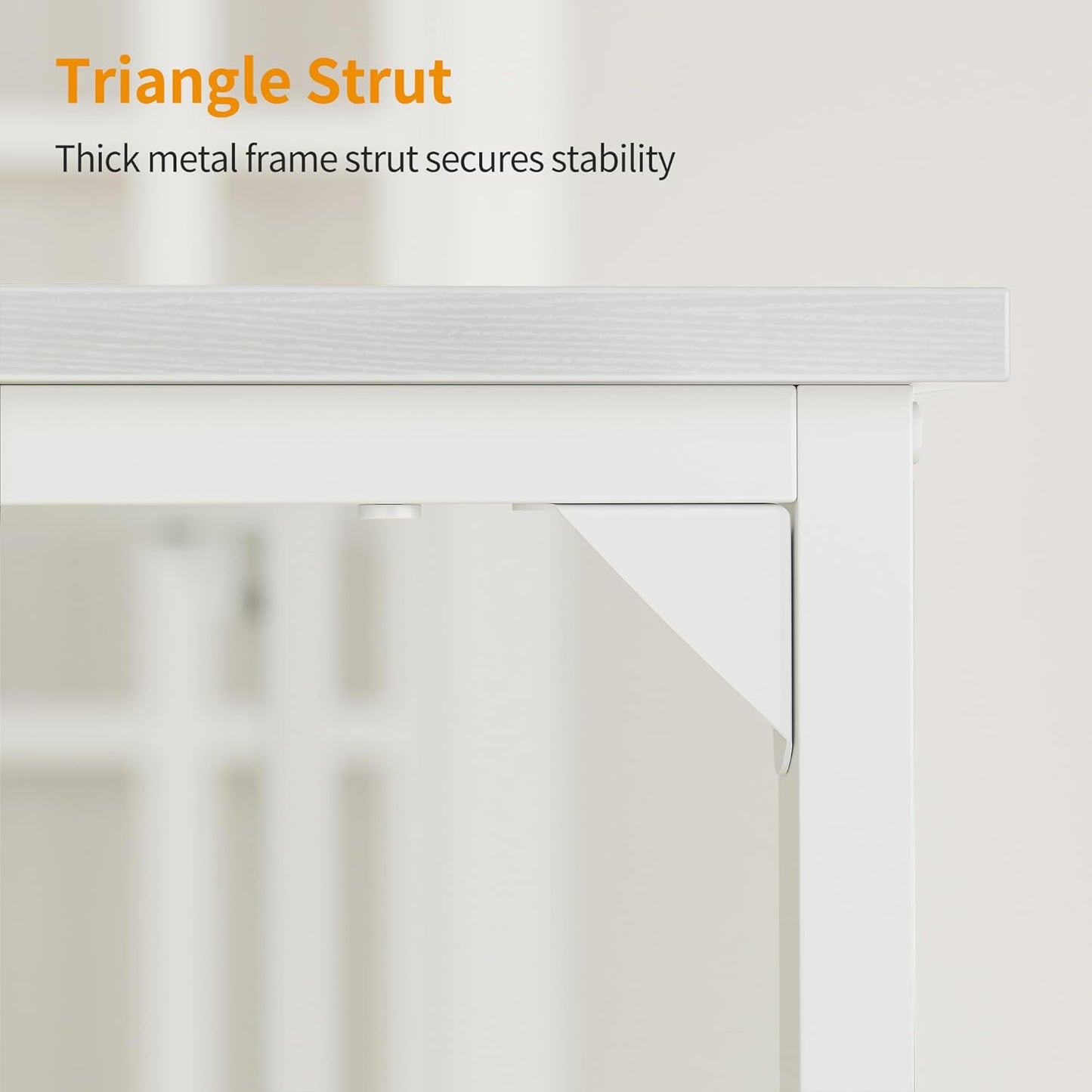 Computer Desk Home Office Desk 80X40 Cm Study Writing Table, Modern Simple Style, White