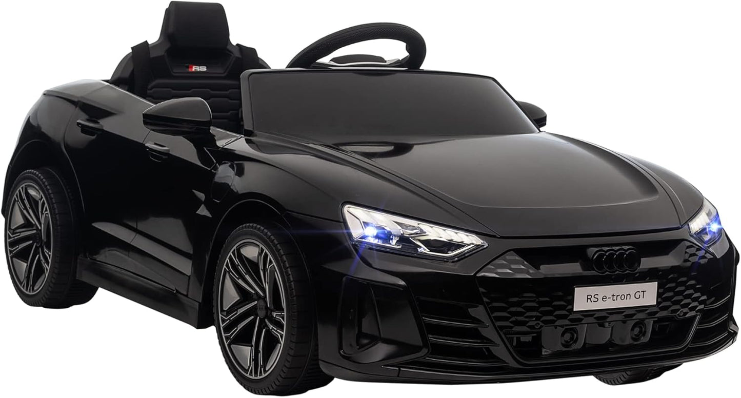 Audi RS E-Tron GT Licensed Electric Cars for Kids Electric Ride-Ons 12V Battery Powered Toy W/Remote Control Music, for 3-5 Years, Red