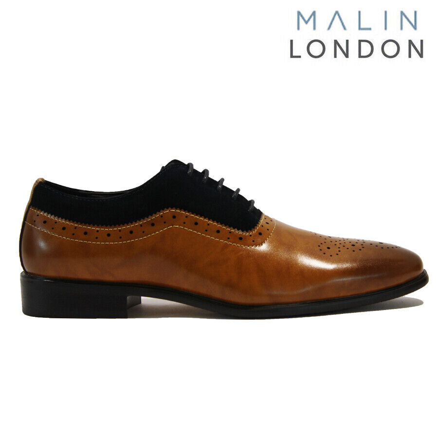 MENS BROGUES LACE up SHOES SMART CASUAL OXFORD FORMAL WEDDING OFFICE DRESS WORK