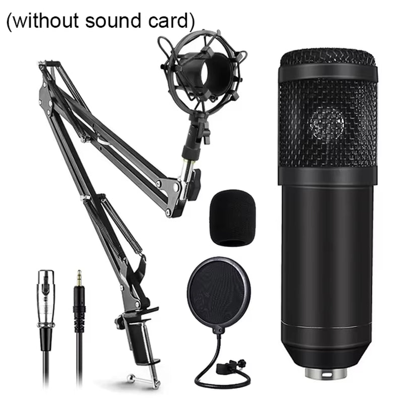 BM800 Professional Microphone Kit โ Studio-Quality Recording for Creators